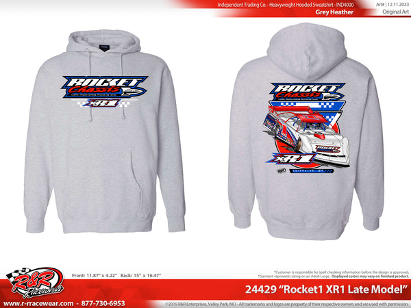 XR1 Late Model Hood, Lt Htr Grey