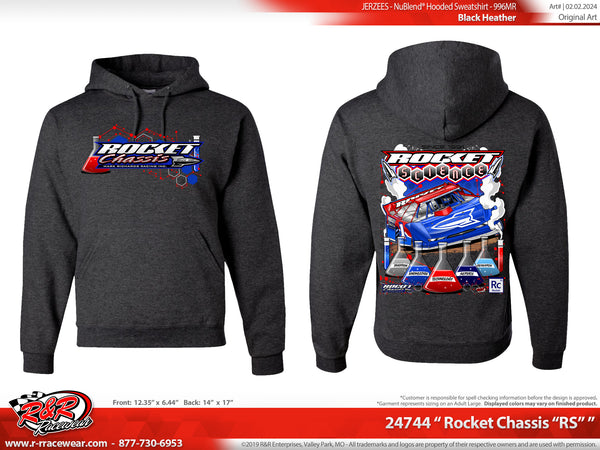 Rocket Science Hoodie, Black Htr