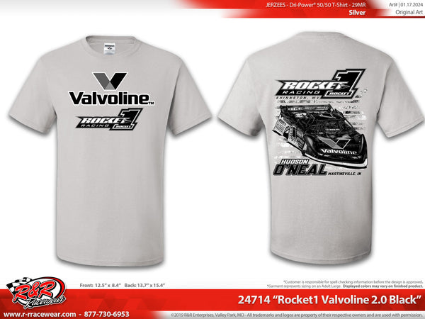 2024 Rocket1 Racing Tee Blackout, Silver