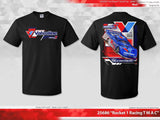 Rocket1 Valvoline Tee, Black / Light Blue