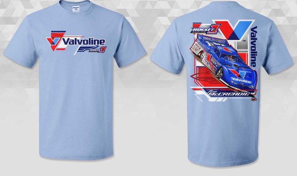 *YOUTH* Rocket1 Valvoline Tee, Light Blue