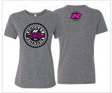 Women's Checker Tee, Grey