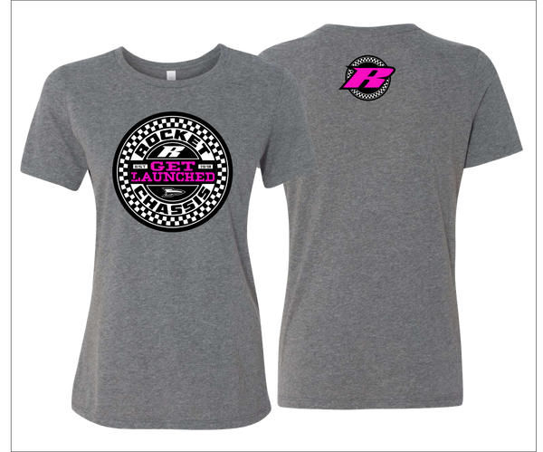 Women's Checker Tee, Grey