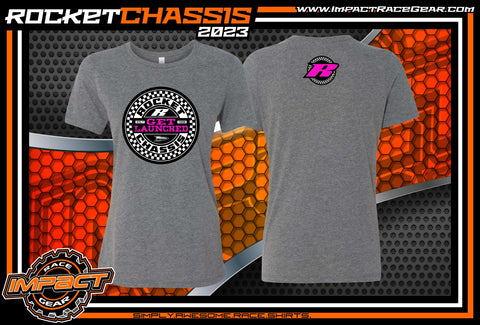 Women's Checker Tee, Grey