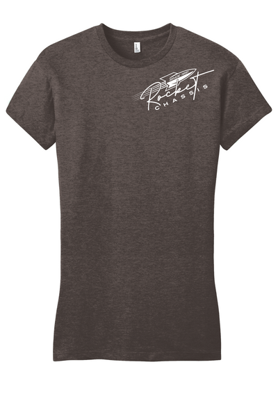 Women's Script Tee, Heather Brown