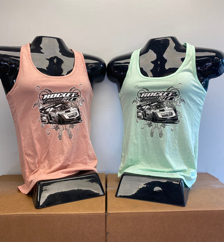 Women's Tribal Tank, Dusty Pink or Mint