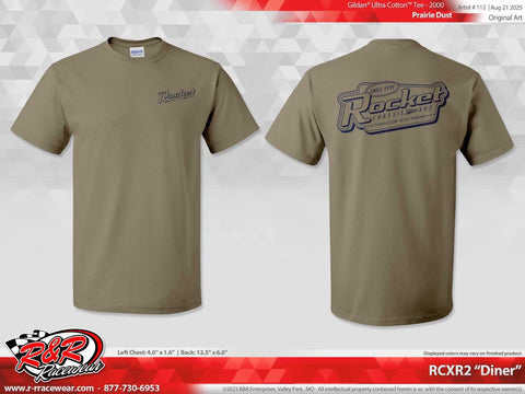Rocket Diner Lifestyle Tee, Olive