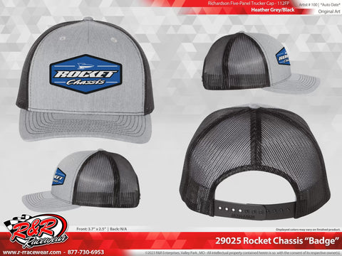 Rocket Chassis Snapback, Grey / Blue Stitch