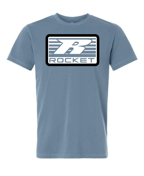 R logo Tee, Slate Blue