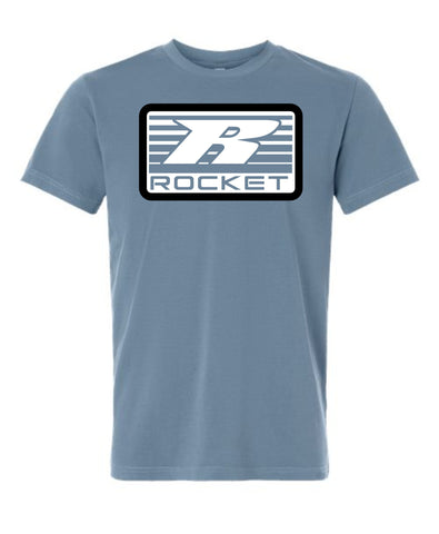 R logo Tee, Slate Blue
