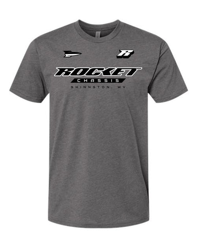 Rocket Crew Style Tee, Grey / Blue