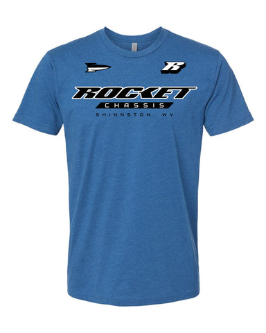 Rocket Crew Style Tee, Grey / Blue