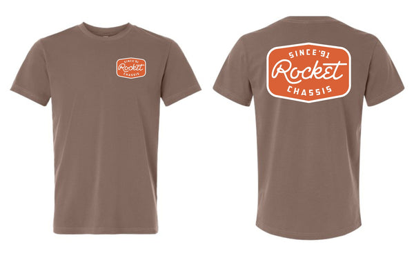 Rocket Chassis WestHex Tee, Brown