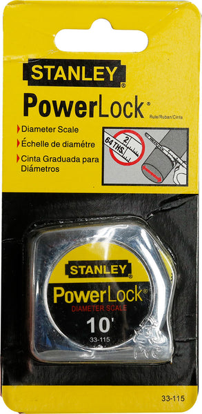 Stanley 10-Foot-by-1/4-Inch PowerLock Pocket Tape Rule