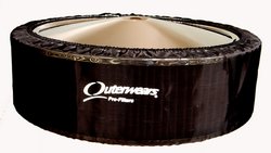 Outerwears Pre-Filter No Top 14" x 6", (Black)