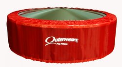 Outerwears Pre-Filter No Top 14" x 4", (Red)