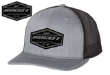 Rocket Chassis Leather Patch Snap Back, Grey