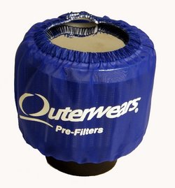 Outerwears Crankcase Breather, Shielded (blue)