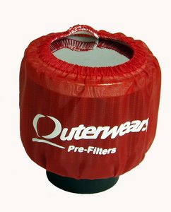 Outerwears Crankcase Breather, Shielded (red)